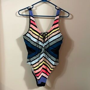 PINK one piece bathing suit